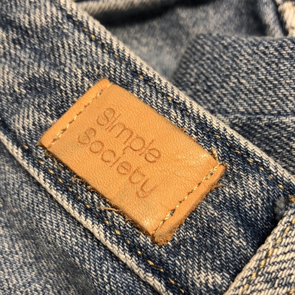 Simple Society Destroyed High Waisted Jeans - Picture 4 of 15